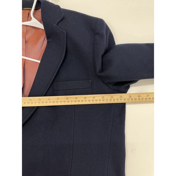 Anderson Little Mens Suit Cat Size Unknown Blue Wool Two Button Up - Picture 14 of 16